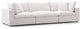 Commix Down Filled Overstuffed 3 Piece Sectional Sofa Set, Beige