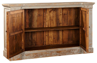 Bayonne 72" Reclaimed Pine Sideboard with Distressed Gray Finish