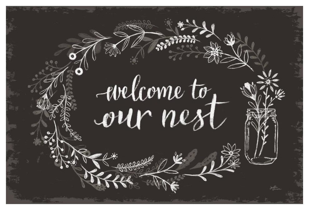 "Our Nest I Black" Digital Paper Print by Janelle Penner, 50"x34"