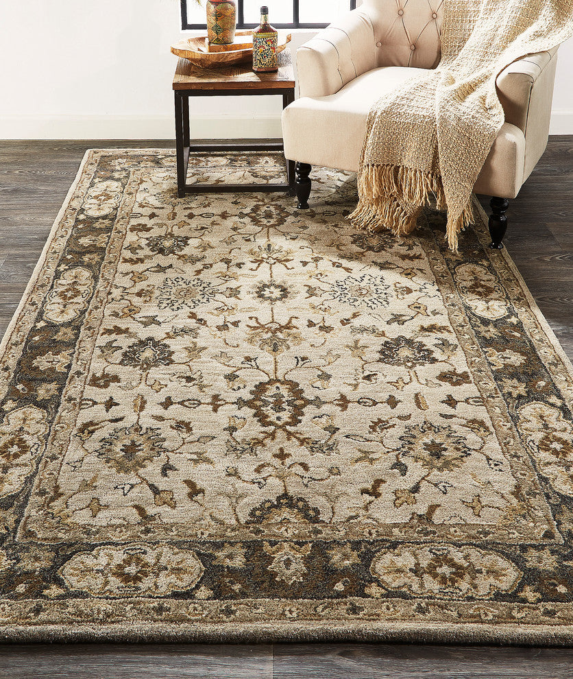 Weave & Wander Botticino Rug, Gray, 5'x8'