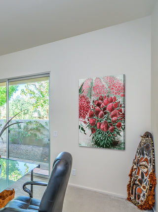 "Wool Flowers 2" Painting Print on Canvas