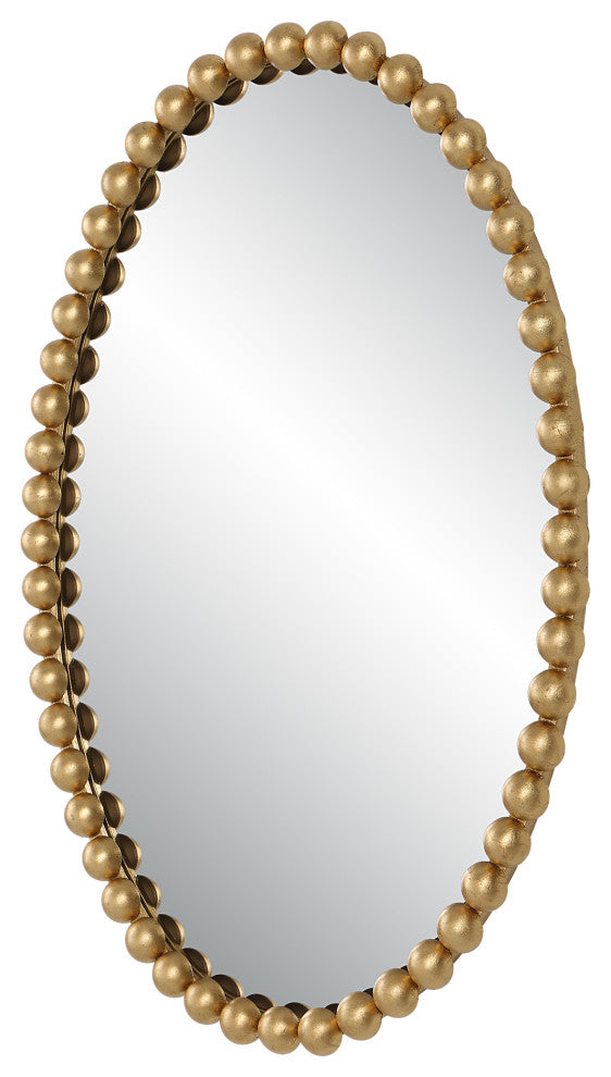 Uttermost 09875 Serna Gold Oval Mirror