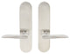 Ecco Lever, Full Dummy Tubular Pair, Left Hand, Satin Stainless Steel