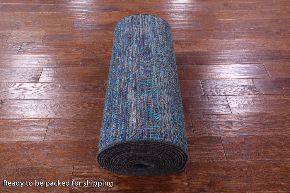 Runner Handmade Wool and Silk Super Savannah Gabbeh Rug 2' 6" X 32' 5" Q11904