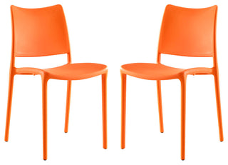 Modway Modway Hipster Dining Side Chairs, Set of 2, Orange
