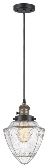 Innovations 201CSW-BAB-G664-7 1 Light Pendant, Switch, Black Antique Brass