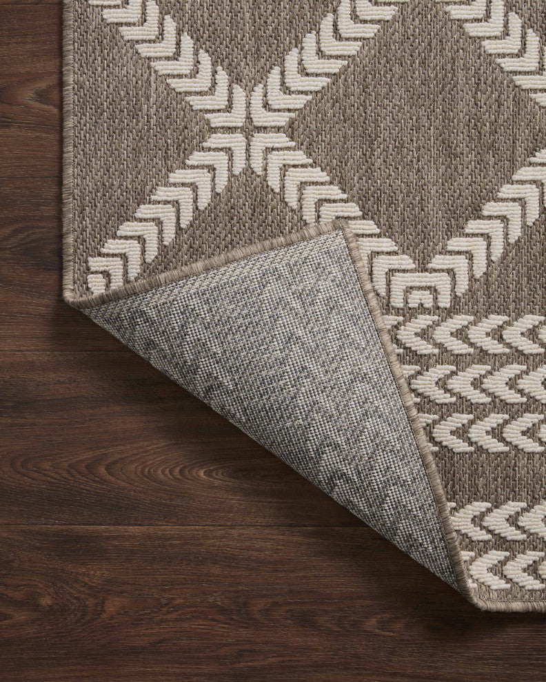 Loloi II In/Out Rainier Area Rug, Natural / Ivory, 9'-2" X 12'-2"