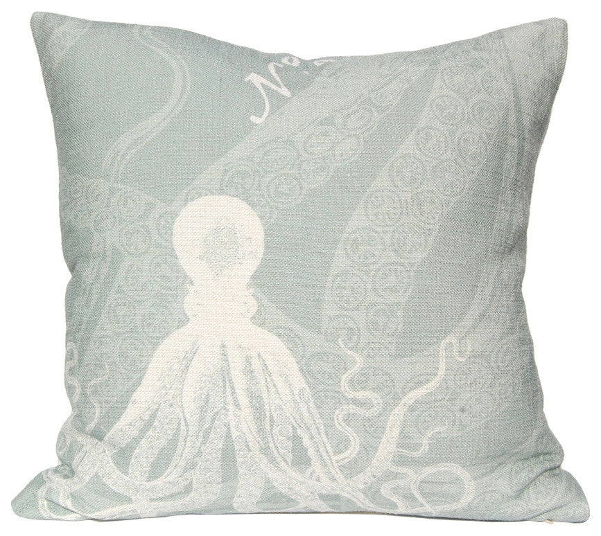 Octopus Pillow, Silverberry