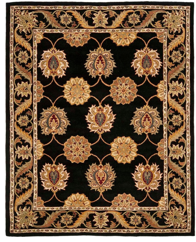 Heritage Black Area Rug HG314A - 4'' x 6''