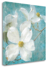 "Indiness Blossom Square VIntage I" By Danhui Nai, Giclee on Gallery Wrap Canvas