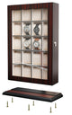 20 Slot Wood Watch Display Wall Hanging Case and Storage Organizer Box, Ebony