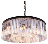 1208 Sydney Collection Pendent Lamp, Clear, Mocha Brown