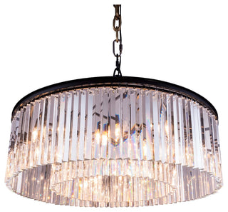 1208 Sydney Collection Pendent Lamp, Clear, Mocha Brown