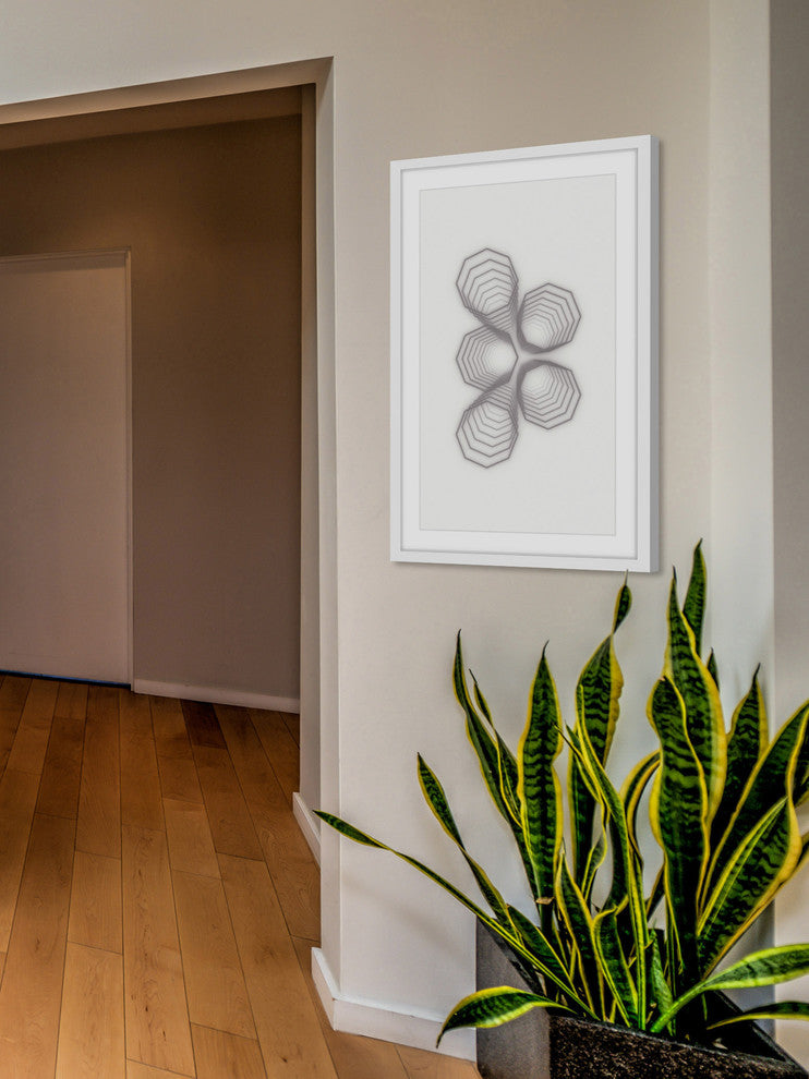 Marmont Hill, "Sprouting Hexagons" by Bryon White Framed Painting Print, 24x36
