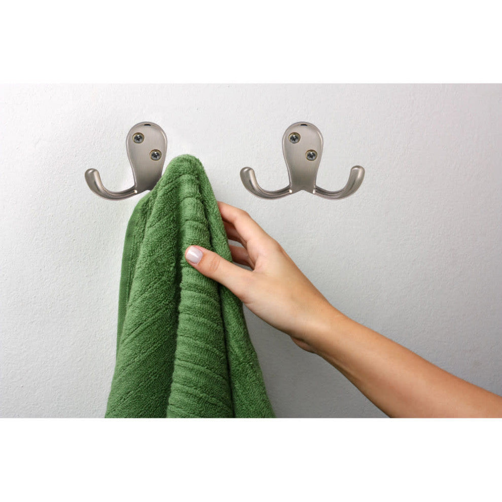 Design House 207753 Double Robe Hook - 10 Pack - Oil Rubbed Bronze