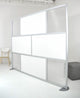 Loftwall Modern Room Divider, Modular Lightweight Frame, 8"x78", White