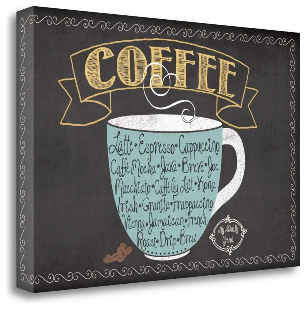 "Coffee" By Jo Moulton, Giclee Print on Gallery Wrap Canvas, Ready to Hang