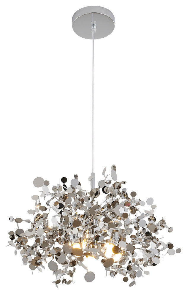 Bethel International Dls108C15S 3-Light Pendant, Chrome