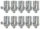 Royal Designs, Inc. On/Off Turn Knob Lamp Socket, Polished Nickel, Set of 10
