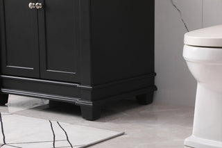 Weston Single Bathroom Vanity Set, Black, 30