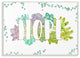 Stupell Industries Hope Succulent Flowers Green Purple, 10 x 15