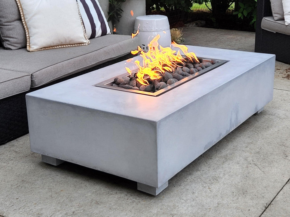Caldera Fire Co. Gas Fire Table, 56"x30", Lp, Propane Direct Hookup