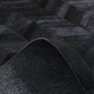Meir Handmade Area Rug Black, 8' 0" X 10' 0"