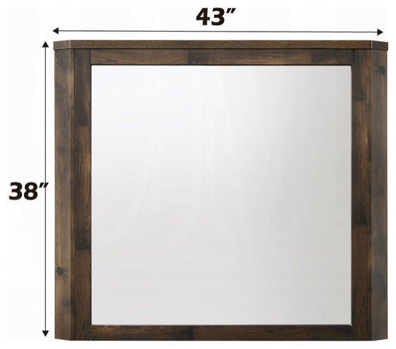 ACME Elettra Mirror, Antique Walnut