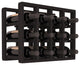 12-Bottle Counter Top/Pantry Wine Rack, Redwood, Black Stain