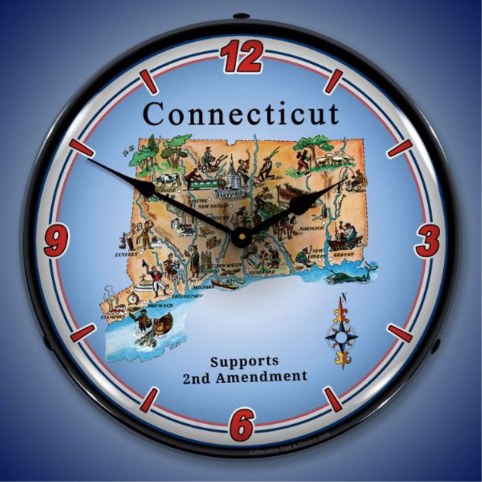 N20031030 Connecticut Supports the 2nd Amendment Clock