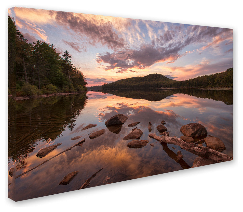 Michael Blanchette Photography ''Kettle Pond Sunset'' Canvas Art, 19x12