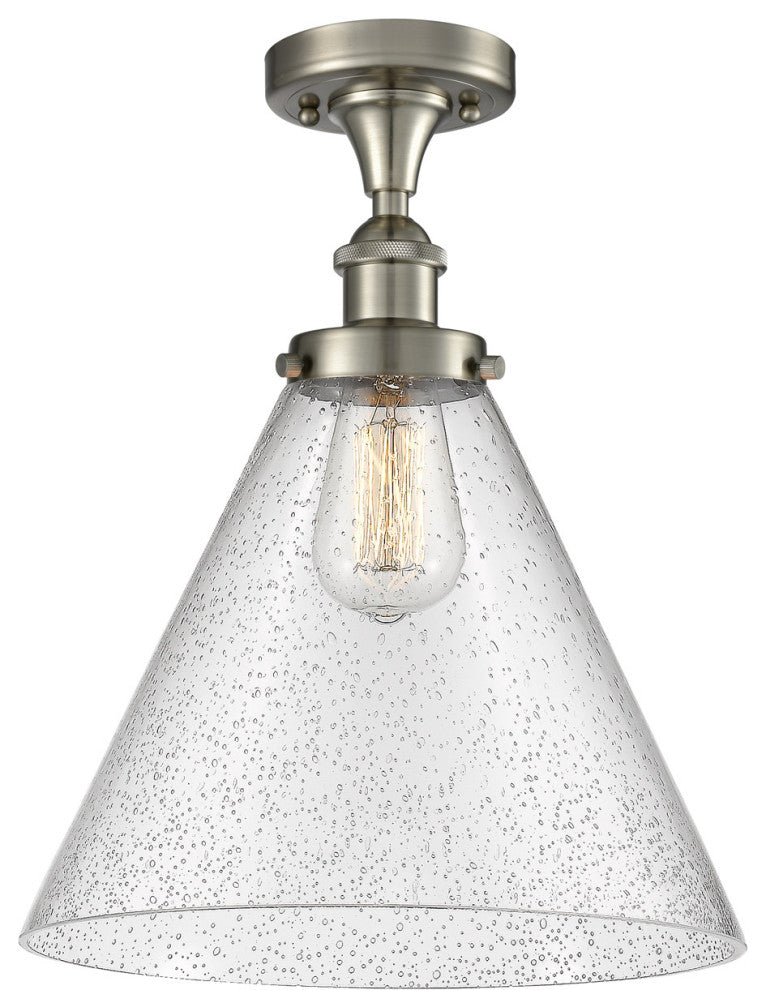 Innovations Lighting 916-1C-SN-G44-L-LED X-Large Cone 1 Light Semi-Flush Mount
