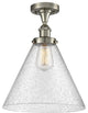 Innovations Lighting 916-1C-SN-G44-L-LED X-Large Cone 1 Light Semi-Flush Mount