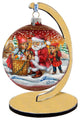 Vintage Christmas Ball In Red Le Ornament