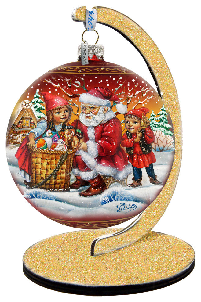 Vintage Christmas Ball In Red Le Ornament