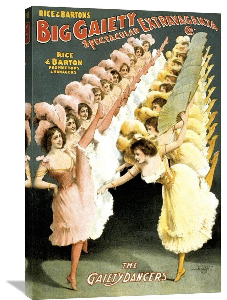 The Gaiety Dancers, 1900, 24"X36"