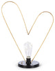 18.11" Metal Tabletop Heart, LED Light String Bulb