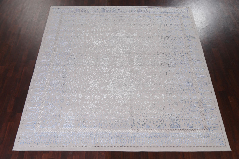 Geometric Damask Turkish Transitional Oriental Rug Home Decor Carpet 10x10