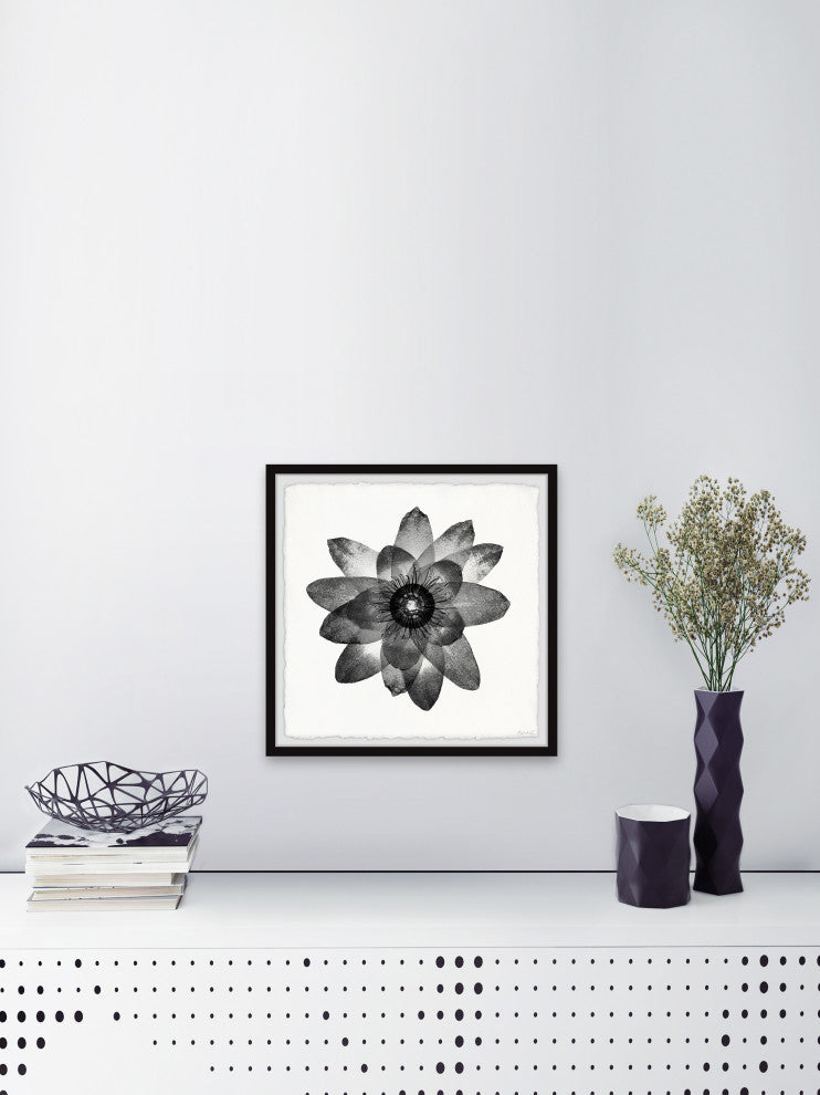 "Floral Harmony" Framed Painting Print, 24x24