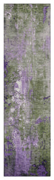 Machine Washable Indoor/Outdoor Chantille ACN1870 Olive 2'3" x 7'6" Runner Rug