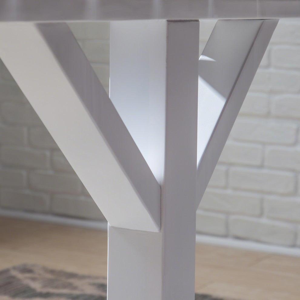 Garrison Rustic Farmhouse Acacia Wood Dining Table
