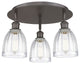 Brookfield-3 Light 18" Flush Mount-Oil Rubbed Bronze, Clear Glass Shade