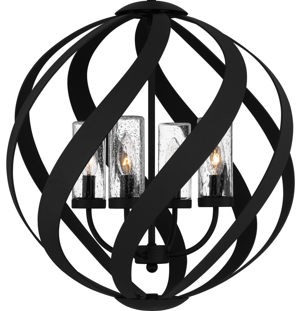 Quoizel BMS2820 Blacksmith 4 Light 20"W Multi Light Pendant - Earth Black