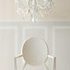 Designer Stackable Ghost Style Armchair With Arms Back Dining Chairs Solid Back, White