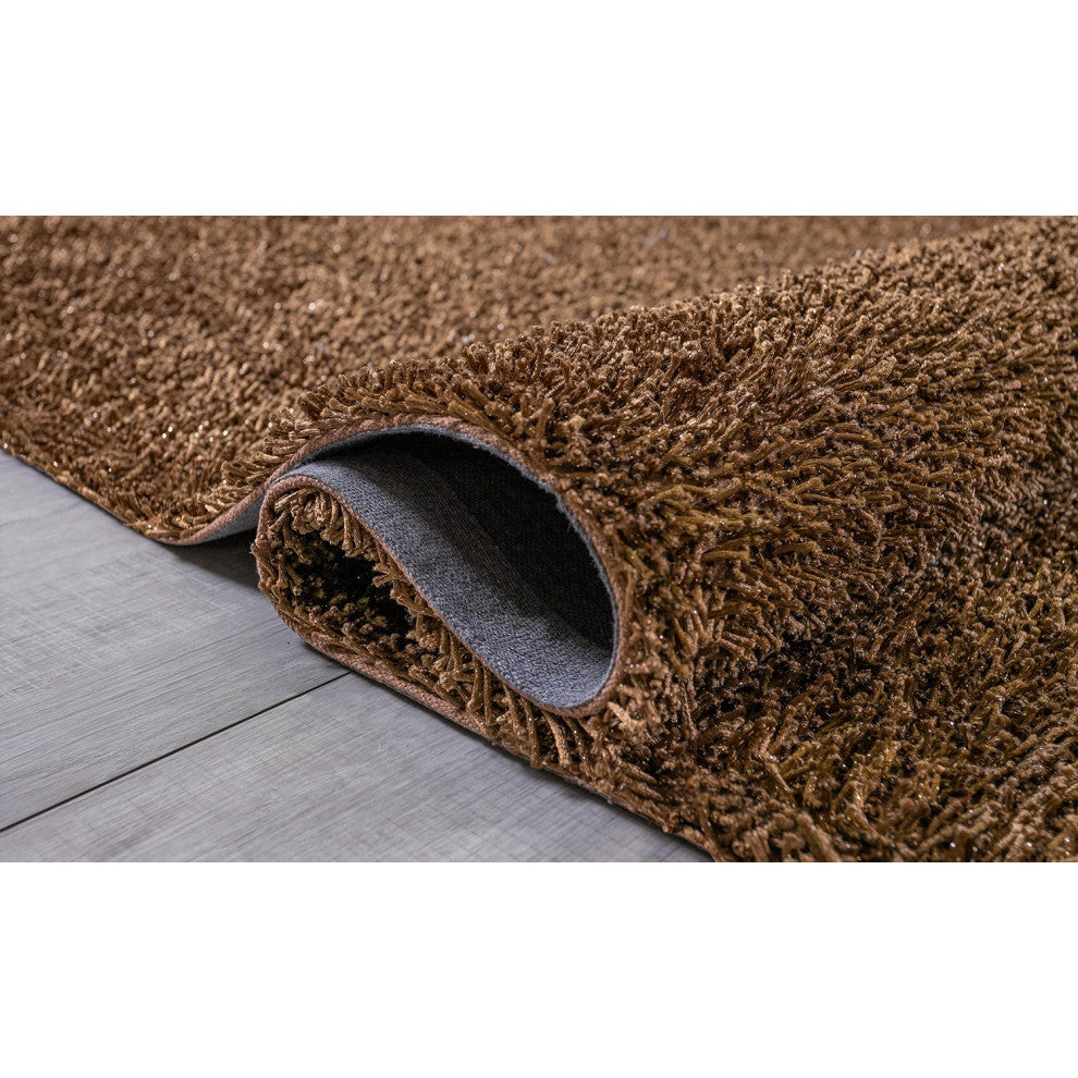 2" x 8" Brown Contemporary Runner Rug