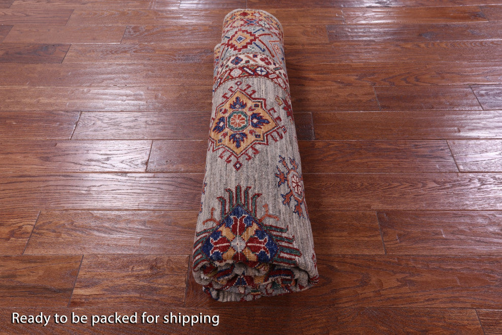 6' 0" X 8' 6" Super Kazak Hand Knotted Wool Rug - Q12939