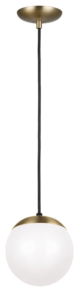 Leo 1-Light Pendant, Satin Brass