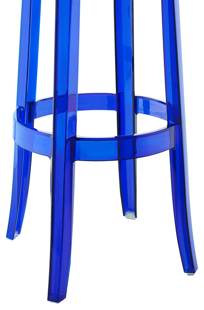 Modern Blue Casper Bar Stool Set of 4