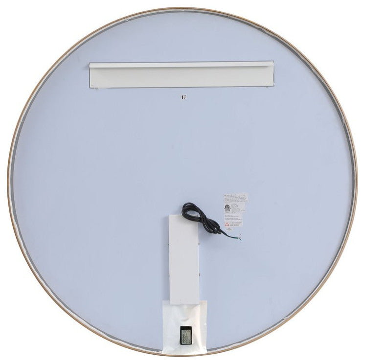 Modern Brass Led Mirror