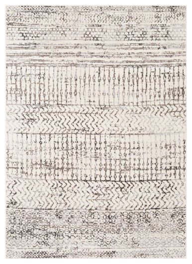 Surya Pisa PSS-2310 7'10"x10' Rug, Medium Gray/Black/Light Gray/Ivory